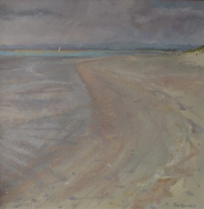 Oil painting of West Wittering by Roy Connelly