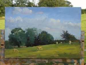 Suffolk cow painting