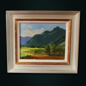 Framed oil painting of Great Langdale